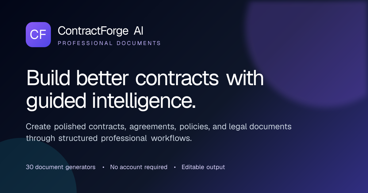 ContractForge AI